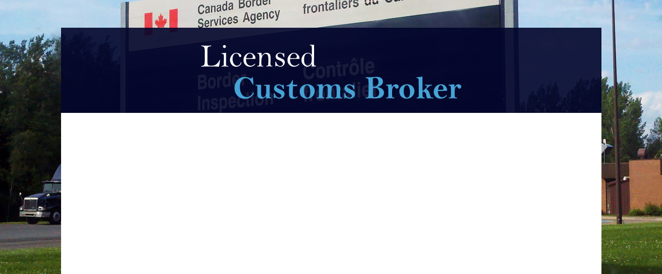 Customs Broker